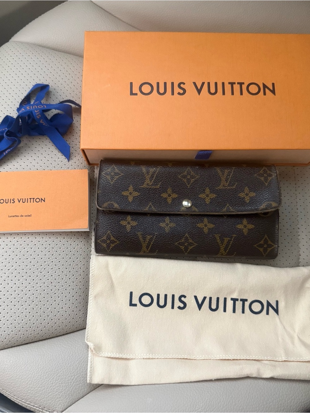 Louis Vuitton Monogram Canvas Long Wallet - Brown and Gold - Picture 2 of 16